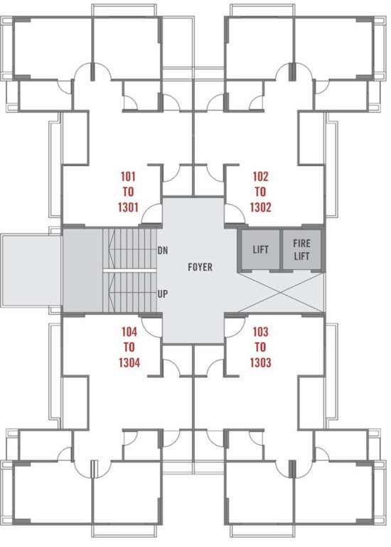  sharadam estella Sharadam Estella Cluster Plan From 5th To 12th Floor