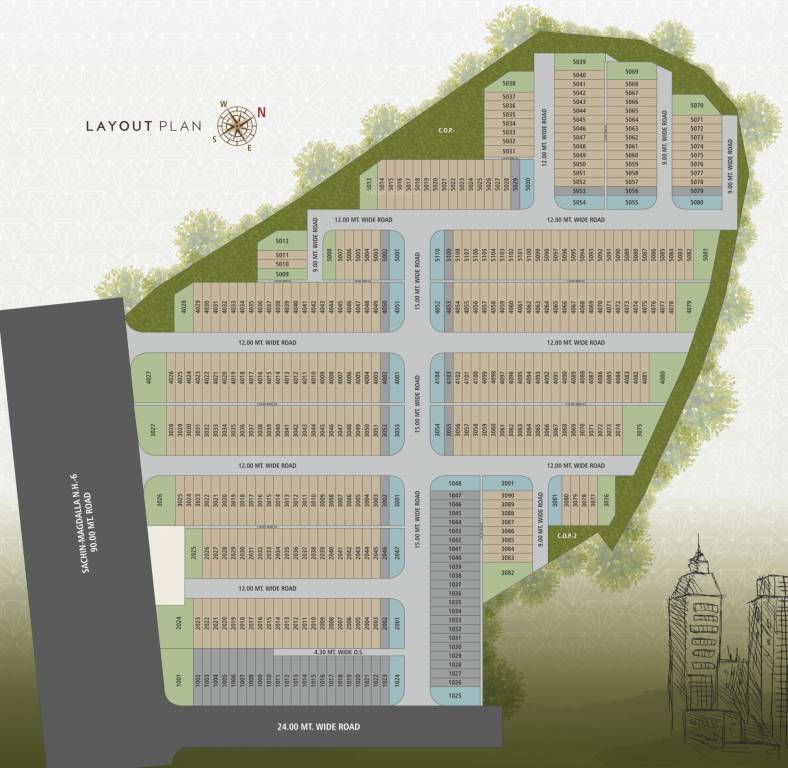diamond eco park Layout Plan