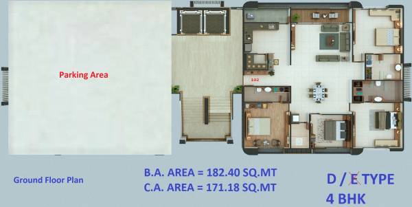 Building D Cluster Plan for ground Floor aarambh Building D Cluster Plan for ground Floor