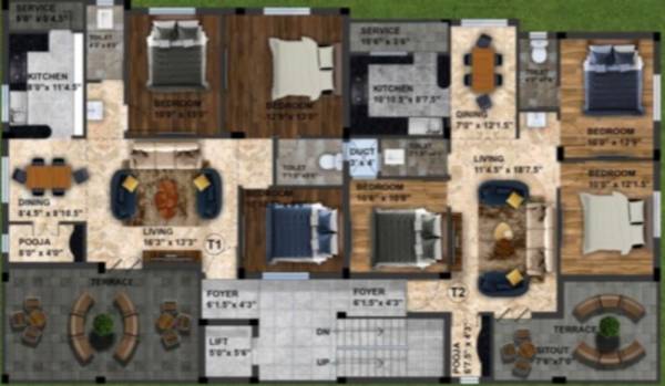  medavs Medavs Cluster Plan For 3rd Floor