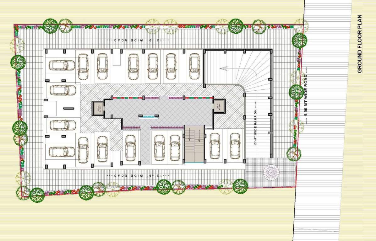  pushkar apartment Pushkar Apartment Cluster Plan For Ground Floor