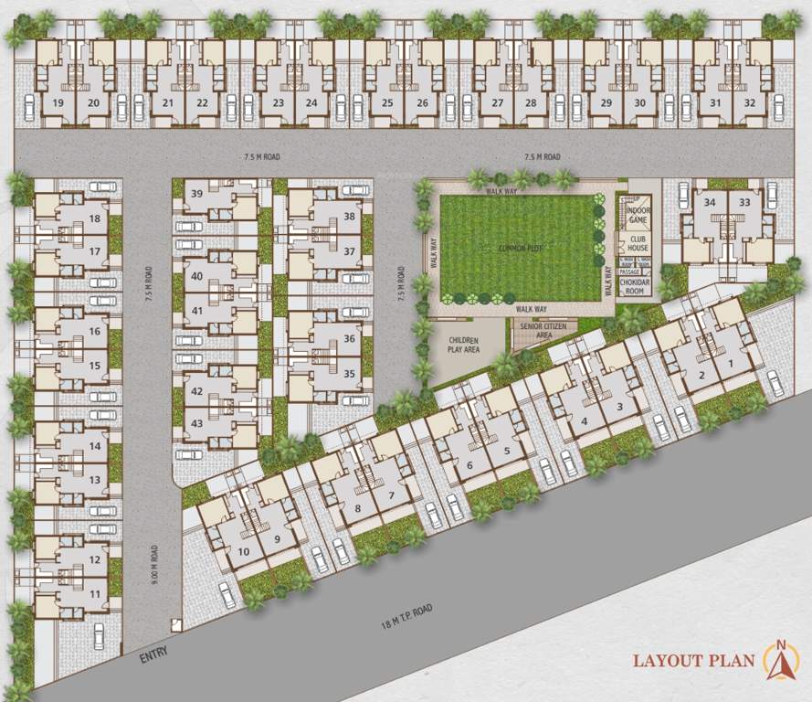  exotica bungalows Layout Plan