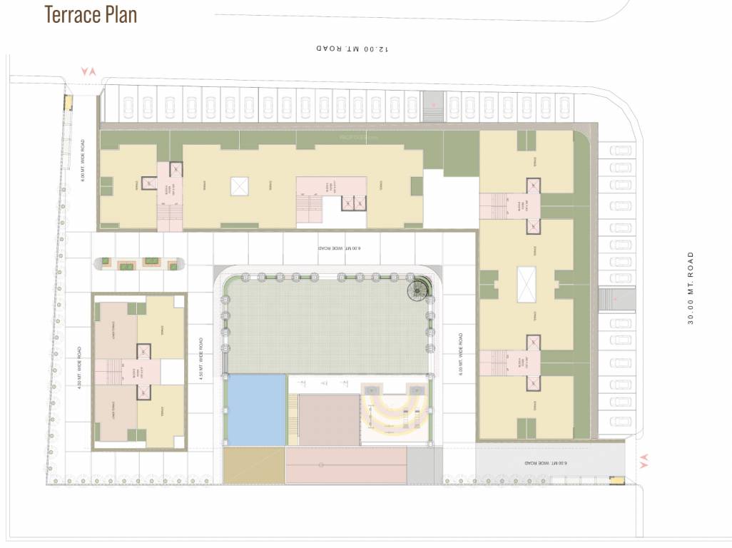 paarijat aamra Block A, Block B, Block C And Block D, Block E  Terrace Cluster Plan