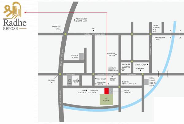  shree-radhe-repose Location Plan