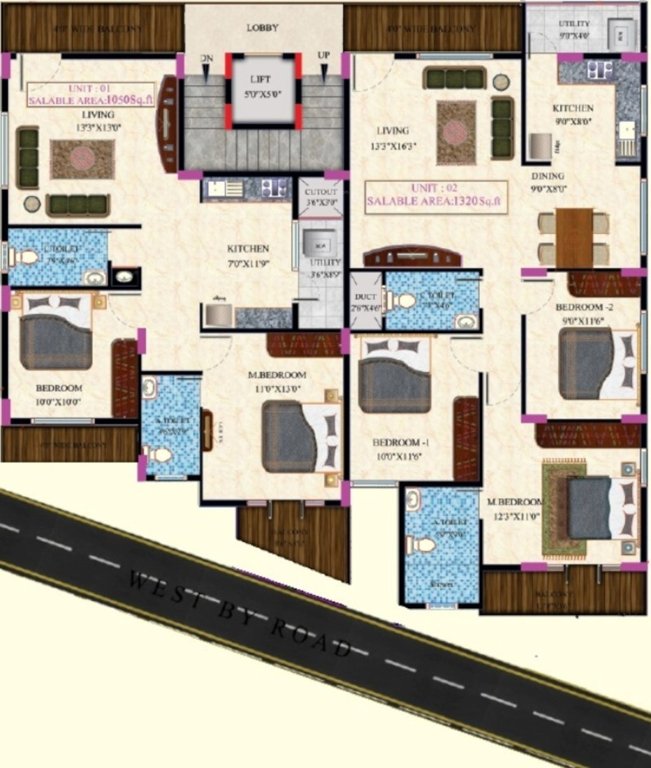  vbs homes Supreme Vbs Homes Cluster Plan from 1st to 4th Floor