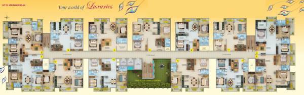 Cluster Plan from 1st to 5th Floor kamla-vihar Cluster Plan from 1st to 5th Floor