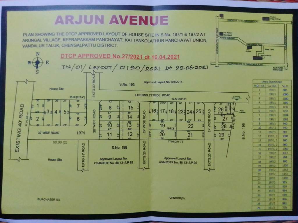  arjun avenue Location Plan