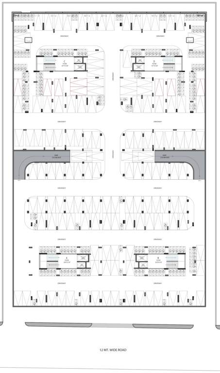  serene elegancy Block A, Block B, Block C And Block D  Basement Cluster Plan