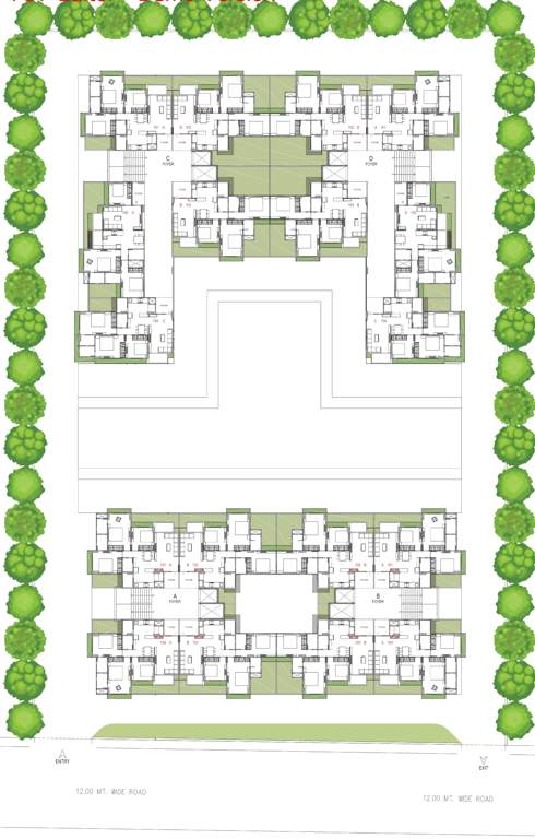  serene elegancy Block A , Block B, Block C And Block D  Plan from 1st to 10th Floor