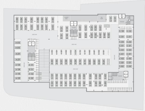  aranya-99 Block A,B,C,D Cluster Plan For Basement