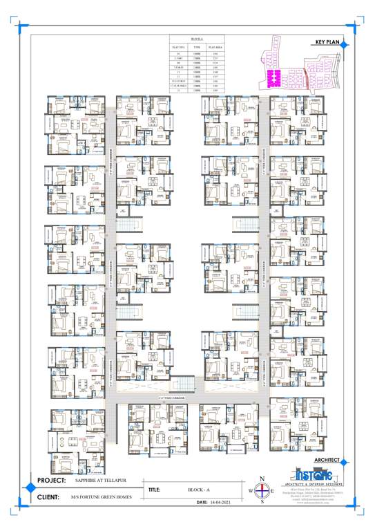  sapphire Block A Cluster Plan