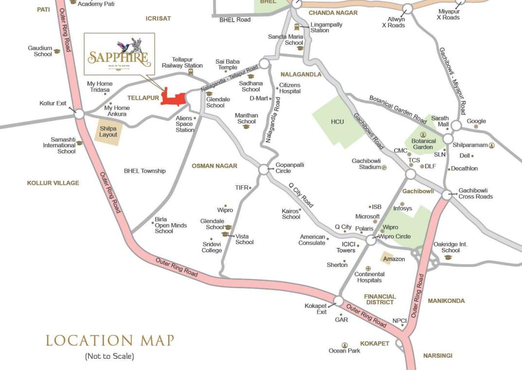  sapphire Location Plan