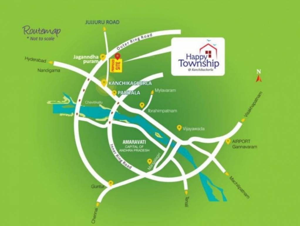  sri sai mithra happy township Location Plan