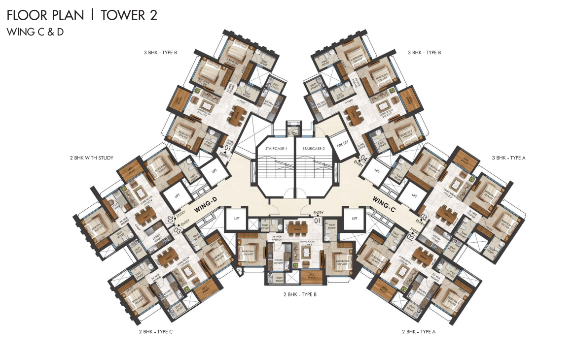 regalia Upper Nest Tower B Cluster Plan