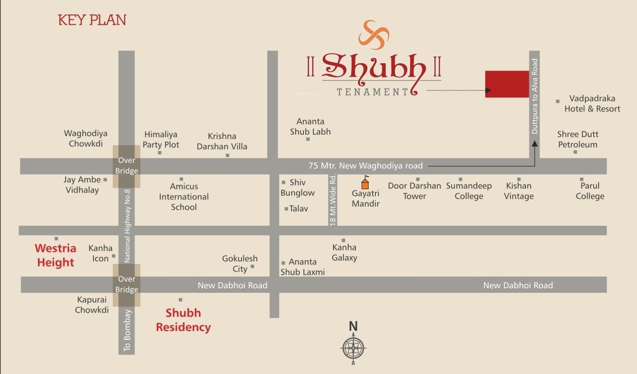  shubh tenaments Location Plan
