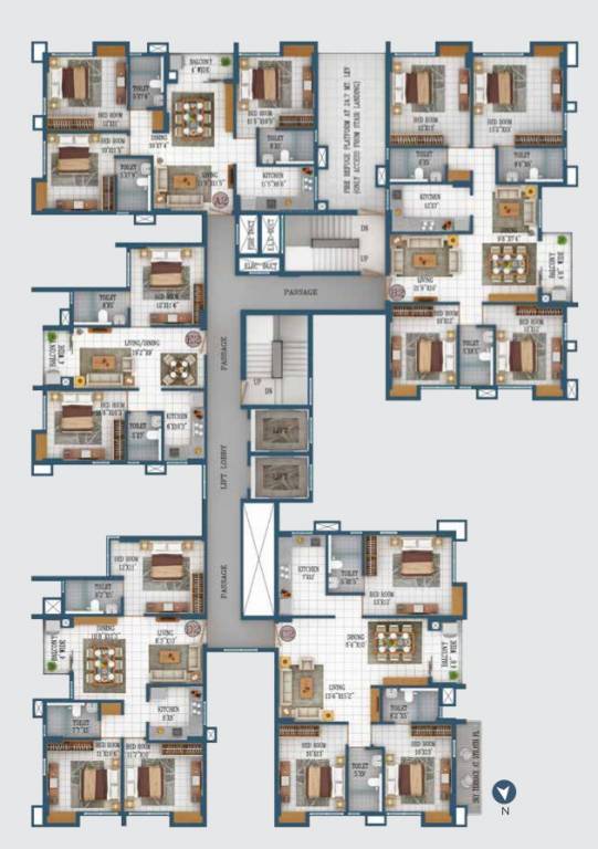  lumiere Block 2 Typical Cluster Plan