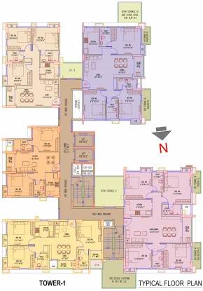 lumiere Tower 1 Cluster Plan from 1st to 10th Floor