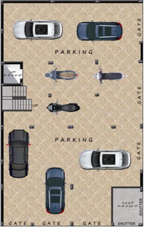  sukh shanti kunj Cluster Plan For Stilt Floor