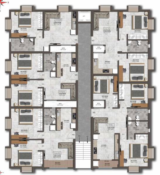  karal-babylon Block B Cluster Plan From 1st to 2nd Floor