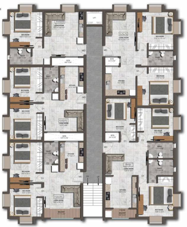  karal babylon Block C Cluster Plan From 1st to 2nd Floor