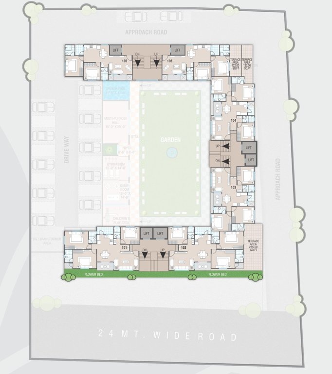  park solitaire A,B,C Cluster Plan for 1st Floor