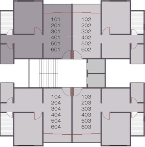 Tower F Cluster Plan From 1st To 6th Floor meena-heights Tower F Cluster Plan From 1st To 6th Floor