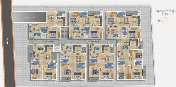  sumeru-residency Vardheeni Sumeru Residency Cluster Plan for ground Floor