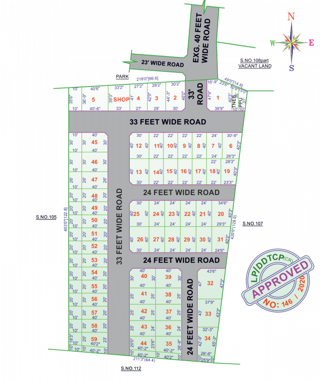  green spot Layout Plan