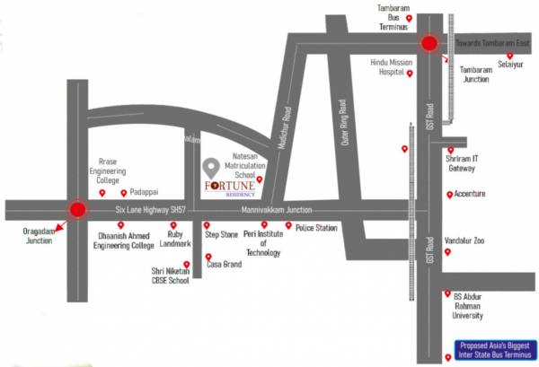  fortune-residency-phase-2 Location Plan