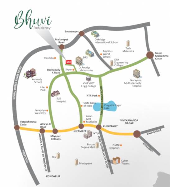  bhuvi-residency Location Plan