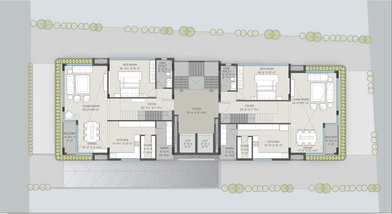  aries amara A,B Cluster Plan for 6th Floor