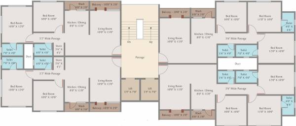 Tower D Cluster Plan From 1st To 7th Floor sunrise-residency Tower D Cluster Plan From 1st To 7th Floor