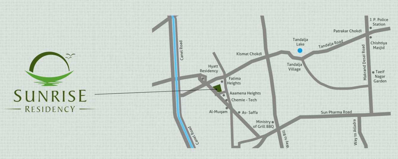  sunrise residency Location Plan