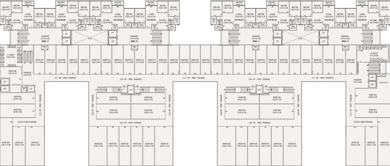  darshanam atrium Darshanam Atrium Cluster Plan For 2nd Floor