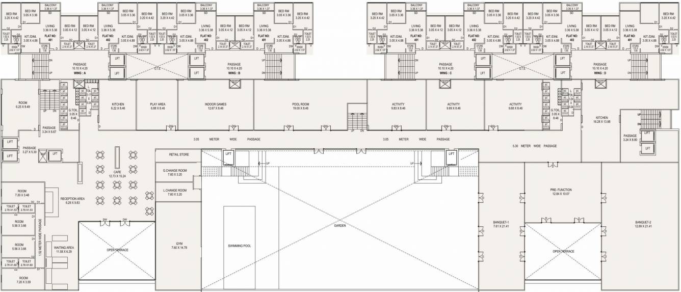  darshanam atrium Darshanam Atrium Cluster Plan For 4th Floor