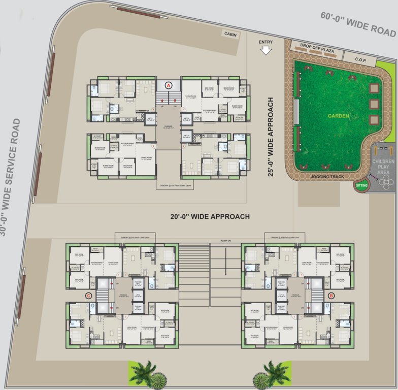  rivanta river view Tower A,B,C Cluster Plan