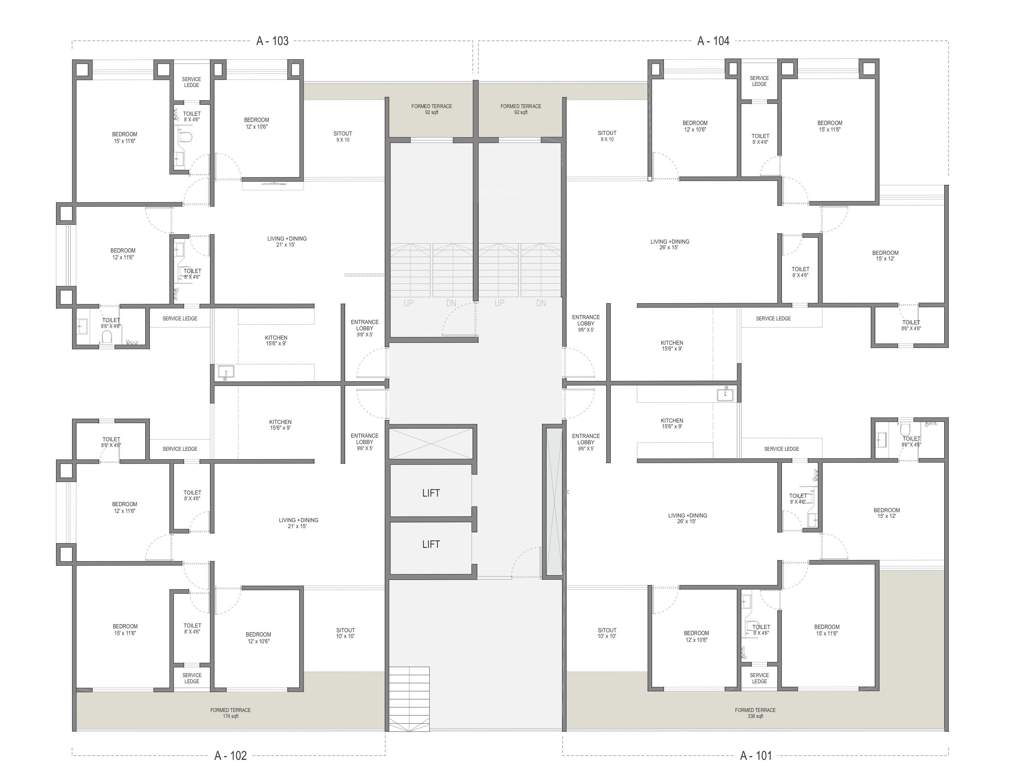  the address A Cluster Plan For 1st Floor