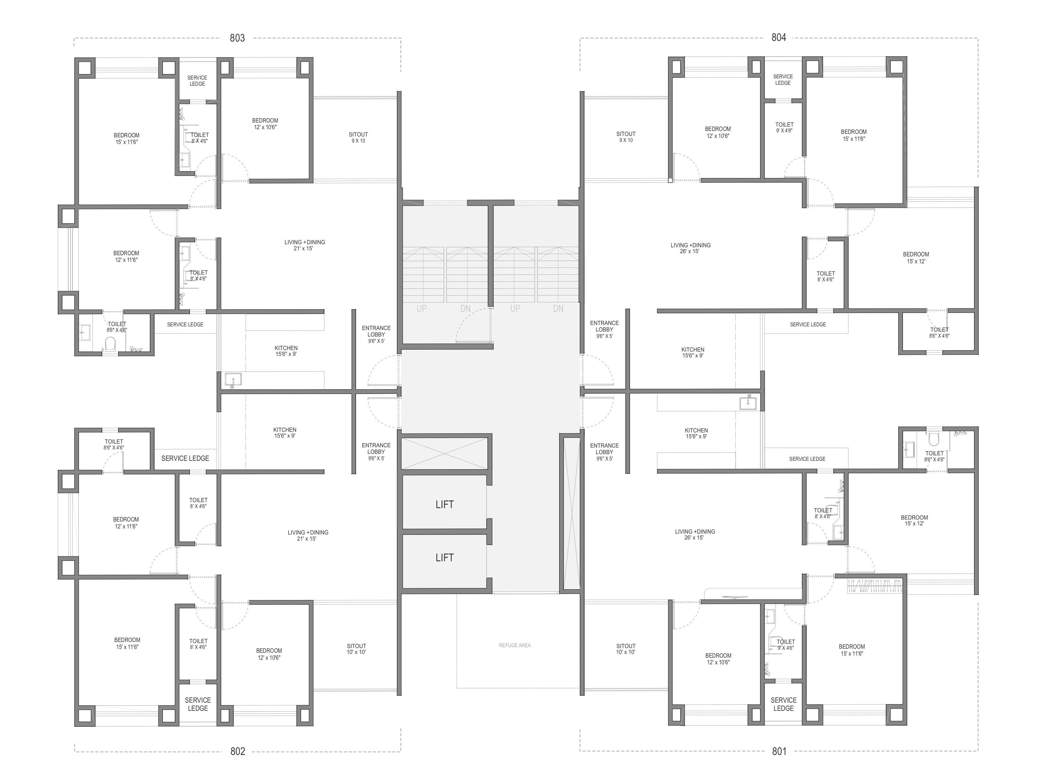 the address A Cluster Plan For 8th Floor
