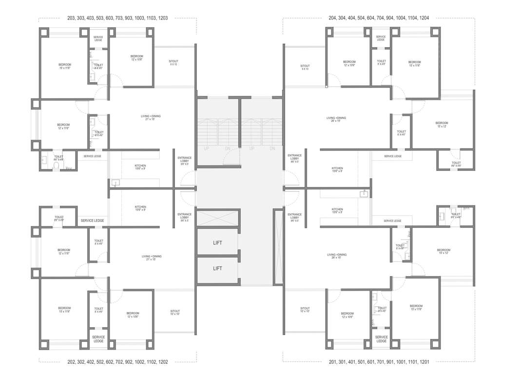  the address A Cluster Plan From 2nd To 12th Floor