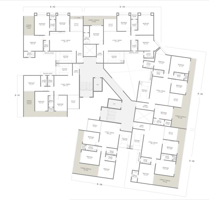 the address B Cluster Plan For 1st Floor