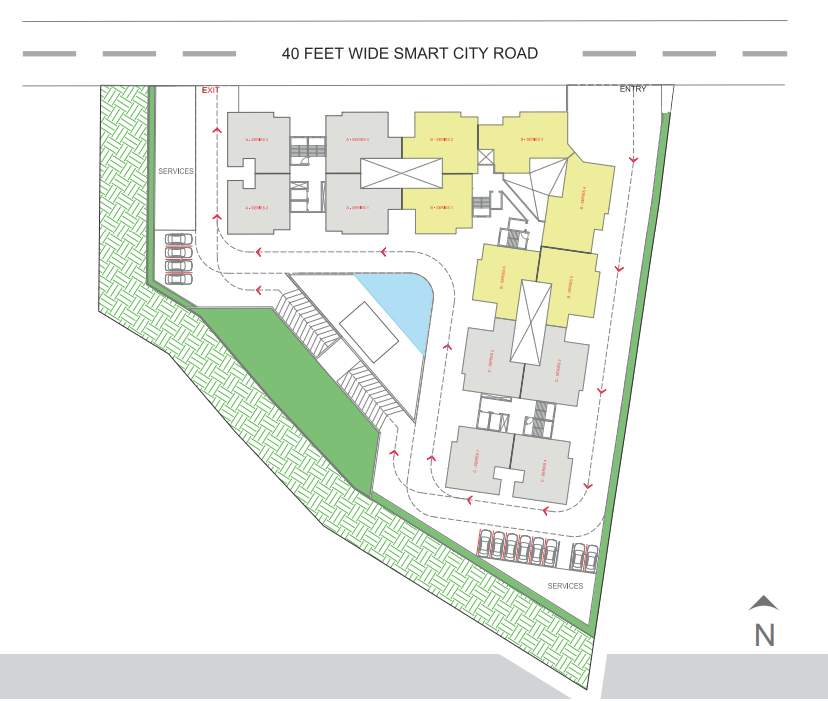  the address Layout Plan