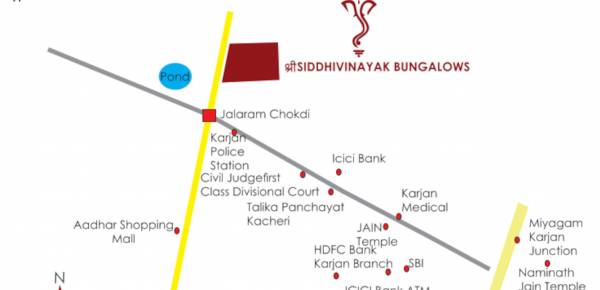  shree-siddhivinayak-bunglows Location Plan