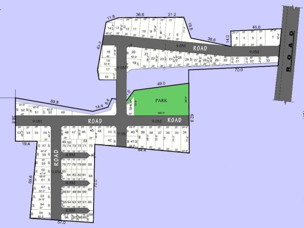  apple city Layout Plan