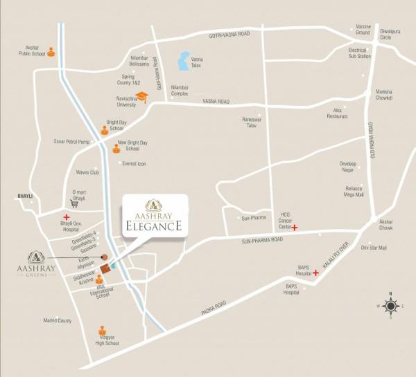 Location Plan aashray-elegance Location Plan
