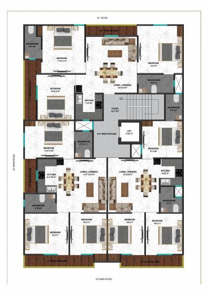  god-gift-appartment Cluster Plan
