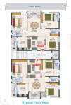 Aditya Residency Cluster Plan For Typical Floor  aditya-residency Aditya Residency Cluster Plan For Typical Floor