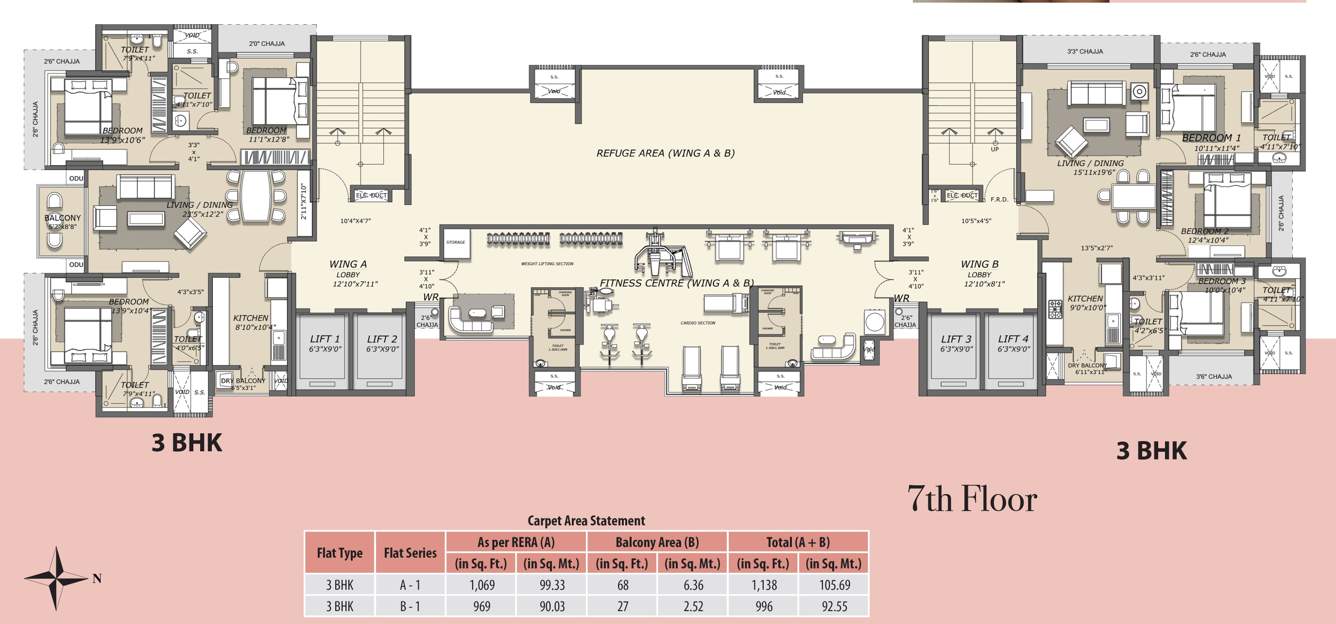  magnus Skyline Magnus Wing A Cluster Plan for 7th Floor