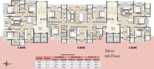  magnus Skyline Magnus Wing A Cluster Plan from 5th to 6th Floor