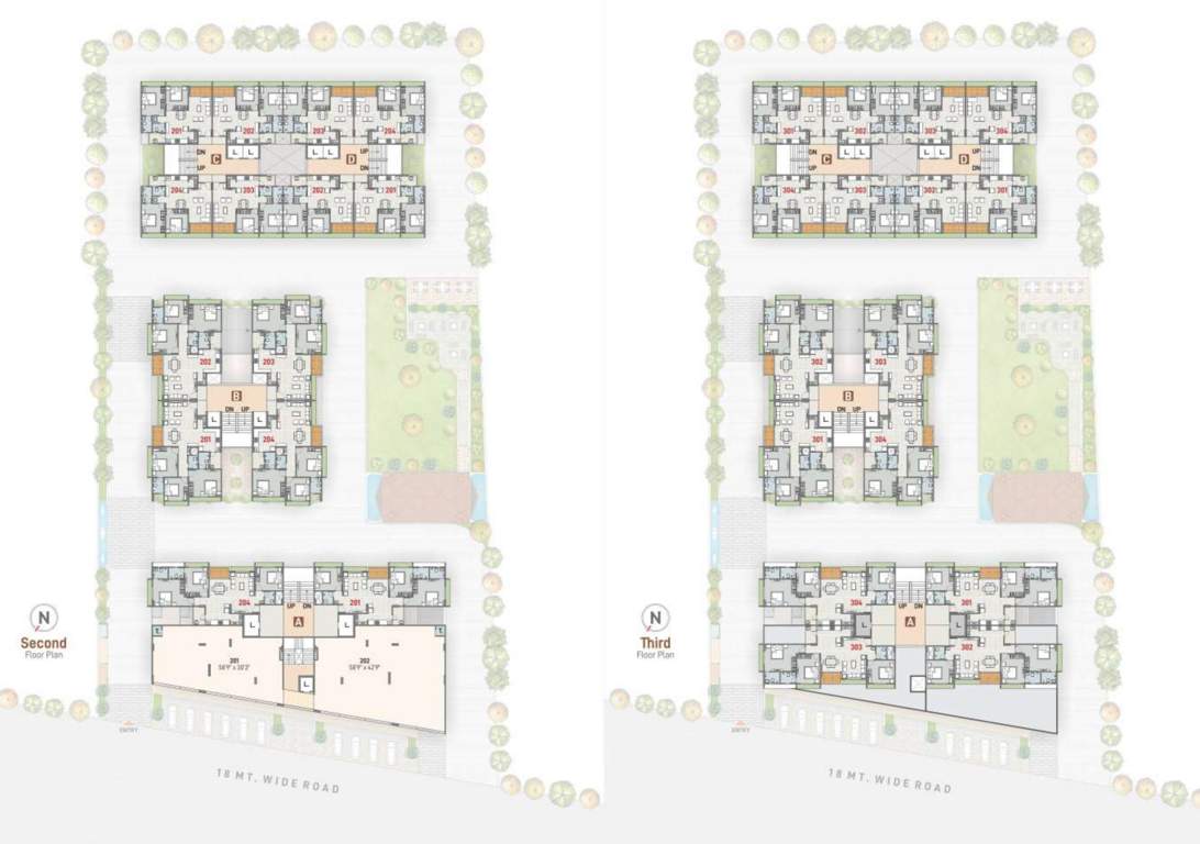  15 Second And Third Floor Cluster Plan