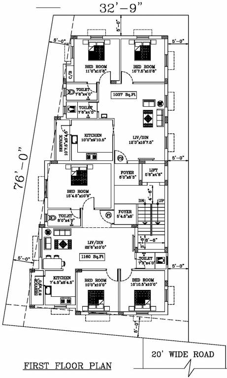  dharshini homes Dharshini Homes Cluster Plan for 1st Floor